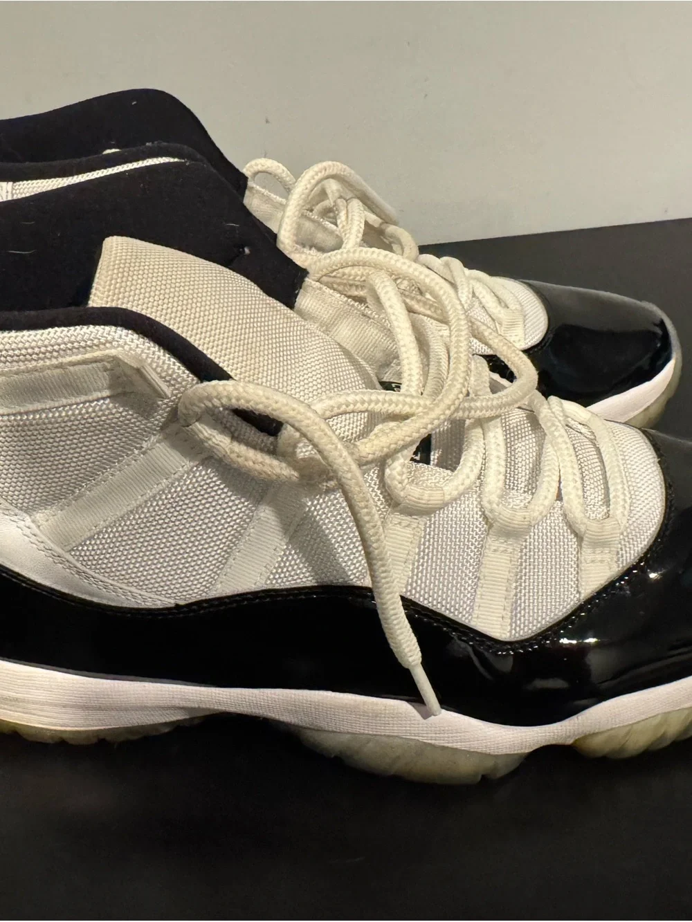 Jordan Men’s Black and White Retro Sneakers